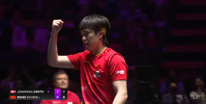 XjG, 王楚钦扳回 XjG, 王楚钦扳回